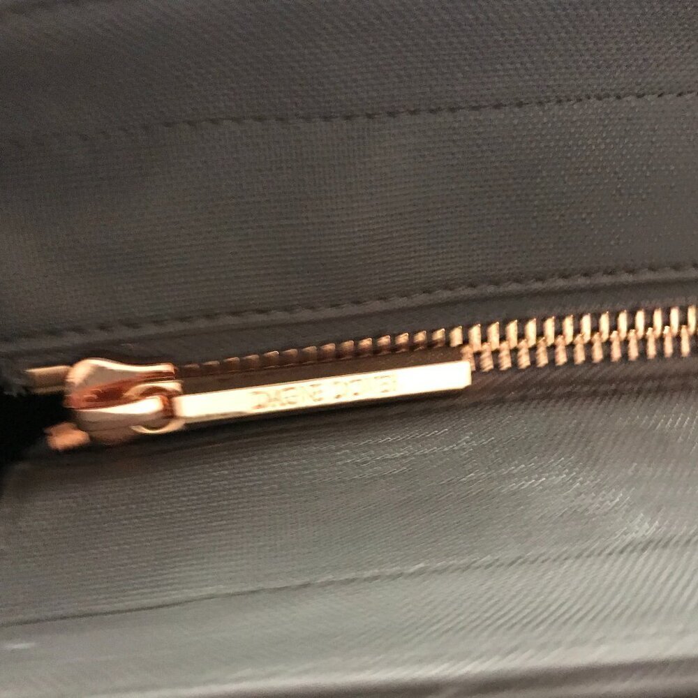 Dagne Dover Classic size Signature Tote in Graphite tablet briefcase w/rose gold - Picture 5 of 12